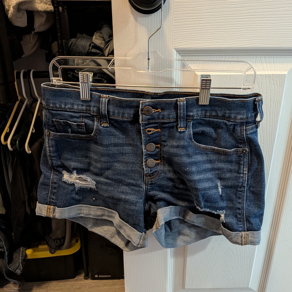 Old Navy Dark Blue Jean Shorts for Women